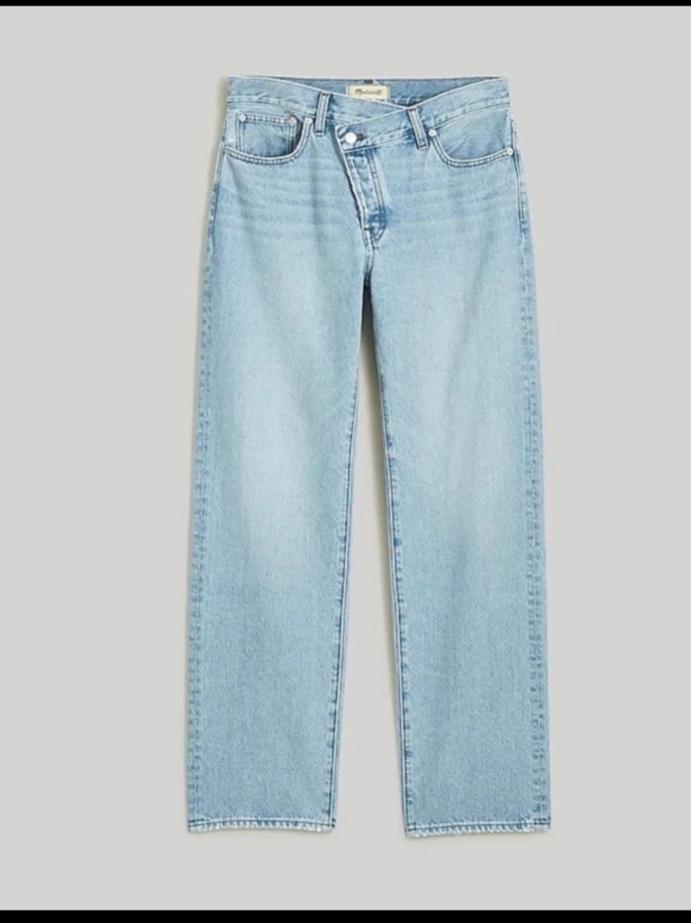 NWT Madewell low-slung straight jeans sevilla wash cross-tab Plus Sz women 18 W